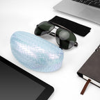 Extra Large Hard Shell Sunglasses Case, Oversized Sun Glasses Storage Organizer Compatible with RB4401D RBS0101S RB8097 RB8089 PO3352S PO3328S PO3311S (XXL, Blue)