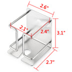 Linkidea Electric Razor Holder Wall Mount, Self Adhesive No Drill Stainless Steel Shaver Hanger, Space Saving Bathroom Organizer, Compatible with Philips Norelco 2400 Series Shavers (Silver)