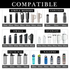 Linkidea 2 Pack Fence Hooks for Waterbottle, Compatible with Stanley, Nalgene, IRON FLASK with Handle Bottle & Tumbler, S Shaped Hook Hanger Magnetic Buckle for Outdoor Sports Camping