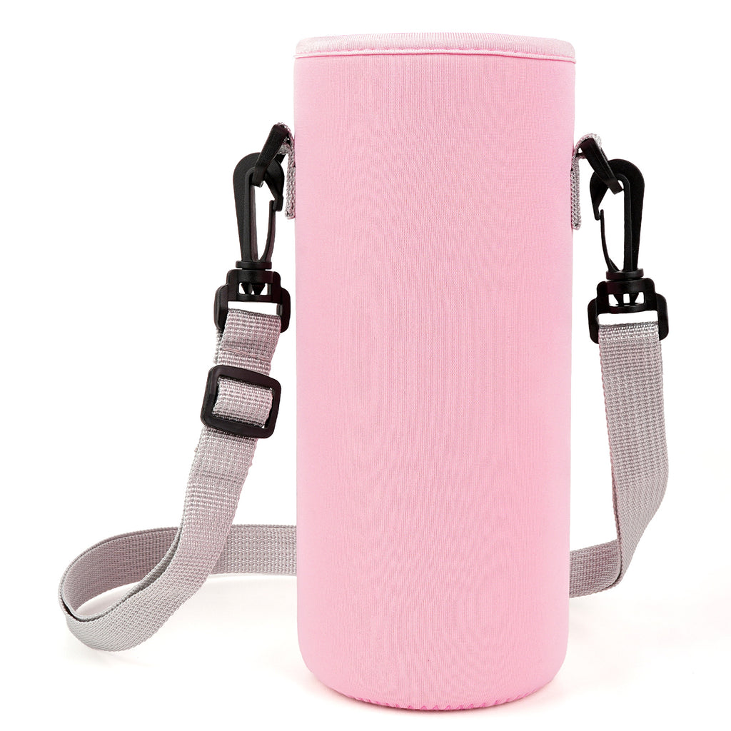 Linkidea Water Bottle Carrier with Strap Compatible with Simple Modern Summit Collection 40oz, Hydro Flask Wide Mouth, Waterbottle Sling Bag Holder with Shoulder Strap (Pink)