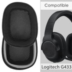 Linkidea Replacement Ear Pads Compatible with G433, G233, G PRO Headphones, Ear Cushions ( Mesh Fabric / Black )