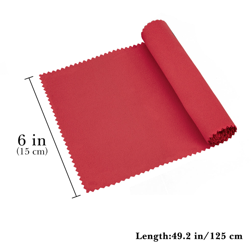 Linkidea Piano Keyboard Anti Dust Key Cover, Fabric Key Cover Cloth Soft Dustproof for 88 Keys Acoustic & Digital Piano and Electronic Keyboard (Red)