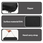 Linkidea 8-Blade Clipper Blade Case, Portable Barber Blade Organizer & Holder, Hard Shell Protective Storage Box Compatible with Wahl, Andis, Oster Professional Clipper Blades (Black)