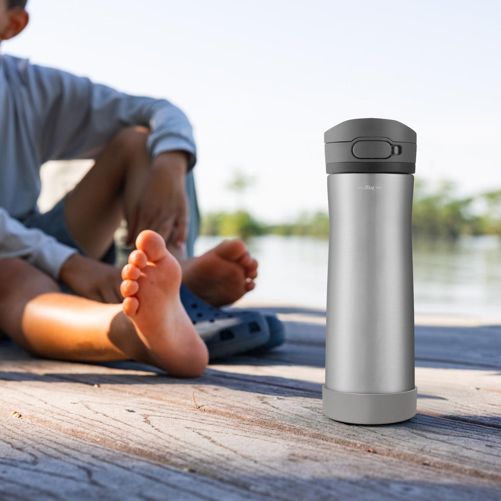 Linkidea 2 Pack Water Bottle Boot Compatible with Contigo Jackson Chill 2.0 20oz/24oz, Ashland Chill 20oz/24oz, Silicone Anti-Slip Bottle Bottom Bumper Protector (Gray)