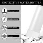 Linkidea 2 Pack Water Bottle Boot Compatible with IRON °FLASK Wide/Narrow Mouth 12oz/14oz/16oz/18oz/20oz/22oz/24oz, Silicone Bottle Bottom Sleeve Cover Bumper Protector (White)