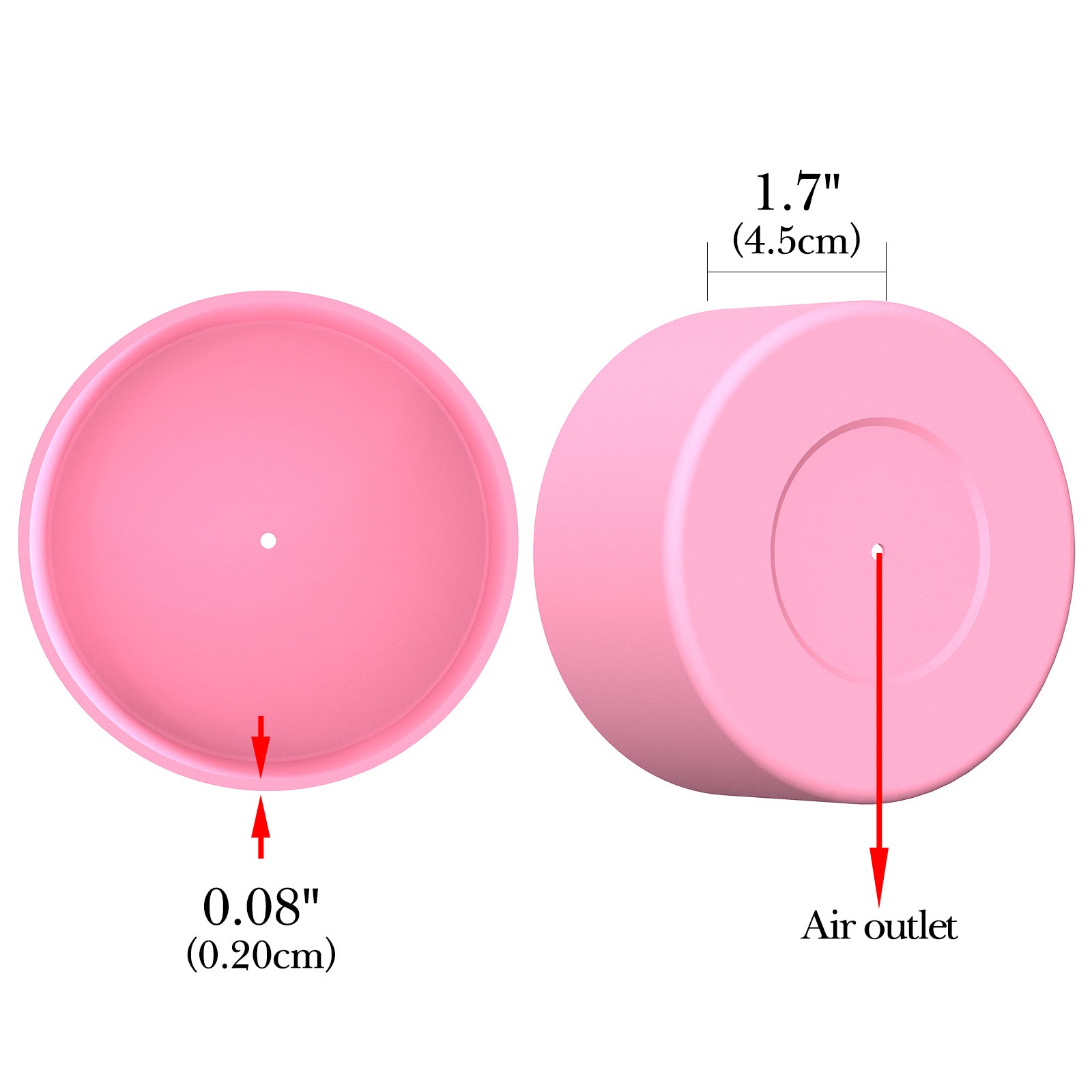 Linkidea 2 Pack Water Bottle Boot Compatible with Owala FreeSip 40oz, Silicone Anti-Slip Bottle Bottom Bumper Protector (Light Pink)