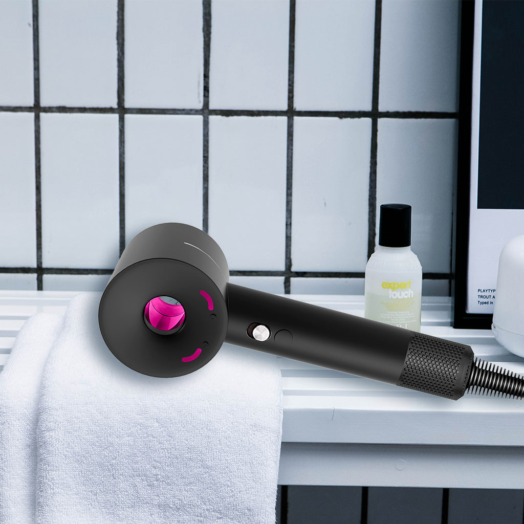 Linkidea Silicone Portable Hairdryer Case, Heat-Resistant Protective Cover Sleeve Protector, Compatible with Dyson Dryer HD01 HD03, Black