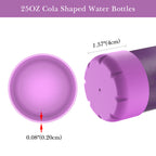 Linkidea 2 Pack Water Bottle Boot Compatible with 25oz S'well ORIGINAL, BJPKPK, Konokyo 25oz Cola Shaped Bottles, Silicone Bottle Boot Bottom Sleeve Cover Protector, Bottle Bumper (Purple)