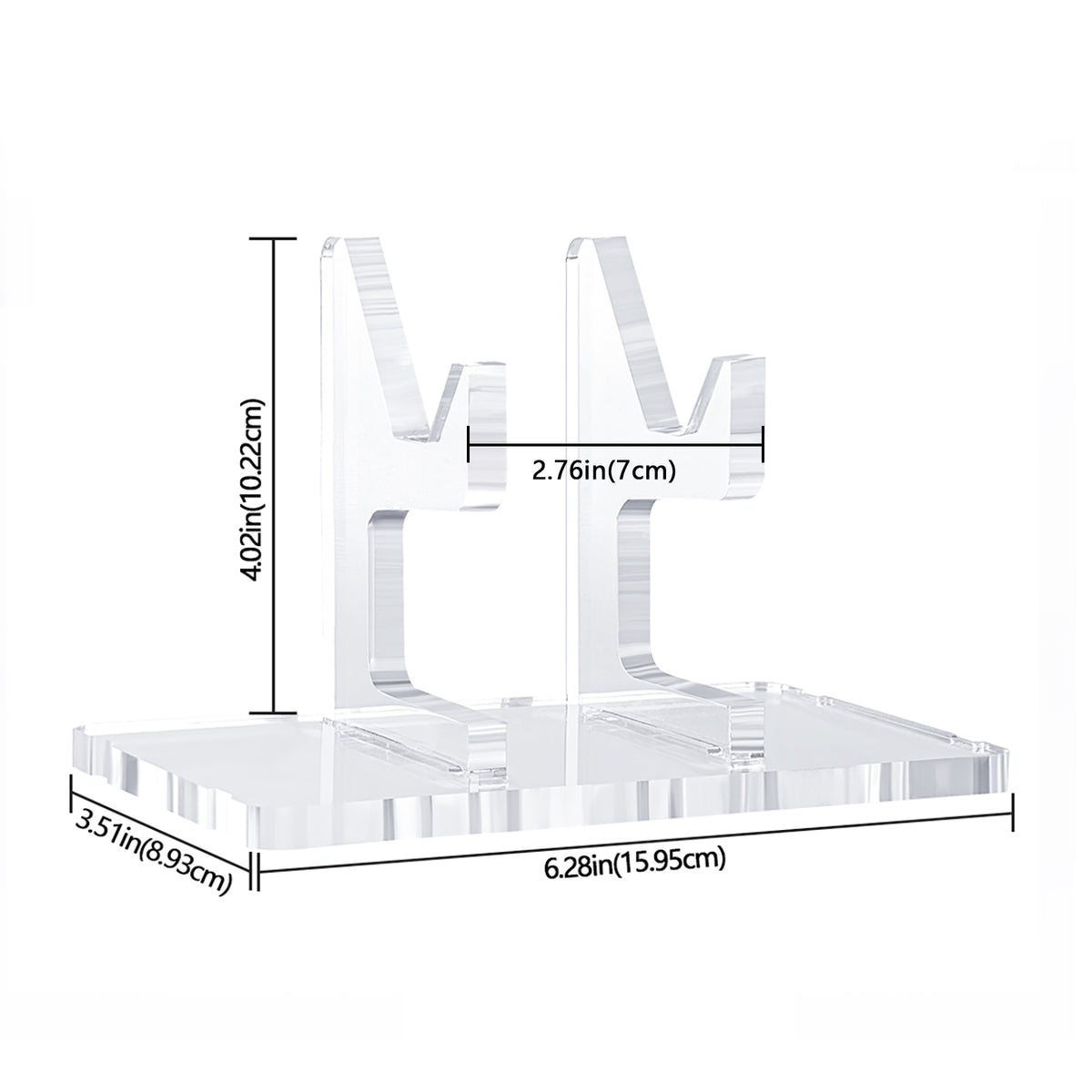 Linkidea Acrylic Assembly Stand, Compatible with Xbox , PlayStation, Steam, Switch, PC Controller, Gaming Table Storage & Decoration Rack (Clear)