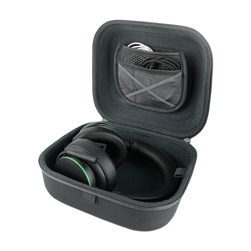 Linkidea Headphones Carrying Case Compatible with Corsair HS55, HyperX Cloud III, Logitech G435 Case, Replacement Protective Hard Shell Travel Bag with Cable, Charger Storage (Grey)