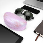 Extra Large Hard Shell Sunglasses Case, Oversized Sun Glasses Storage Organizer Compatible with RB4401D RBS0101S RB8097 RB8089 PO3352S PO3328S PO3311S (XXL, Pink)