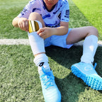 Linkidea Golden Soccer Shin Guards, Gold Color Protective Shin Pads for Kids, Youth