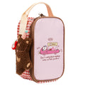 Linkidea Insulated Snack Bag with Cute Pendant, Lunch Cooler Bag Designed for Food Jar Storage, Lightweight Fits Travel, Compatible with Thermos, Dacool 16 oz Food Jar (Pink)