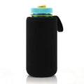 Linkidea Water Bottle Sleeve Compatible with Nalgene Sustain Wide / Narrow Mouth 32oz Bottles, Neoprene Bottle Cover Holder with Hand Strap (Black)