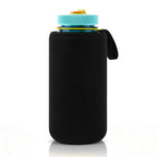 Linkidea Water Bottle Sleeve Compatible with Nalgene Sustain Wide / Narrow Mouth 32oz Bottles, Neoprene Bottle Cover Holder with Hand Strap (Black)
