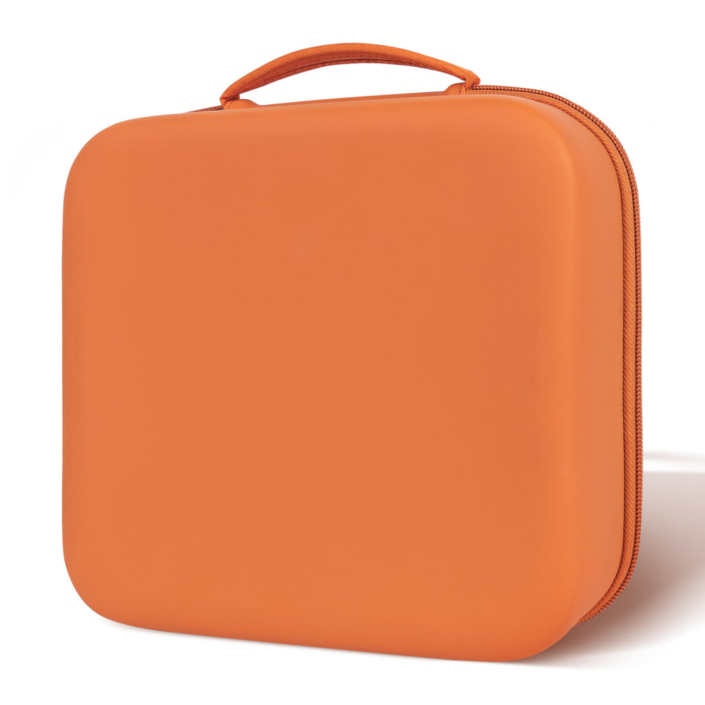 Linkidea Electric Lunch Box Carrying Case Compatible with Crock Pot, DUPASU, Aotto, LUNCHEAZE, Hard Shell Heated Lunch Box Bag with Space for Cable (Orange)