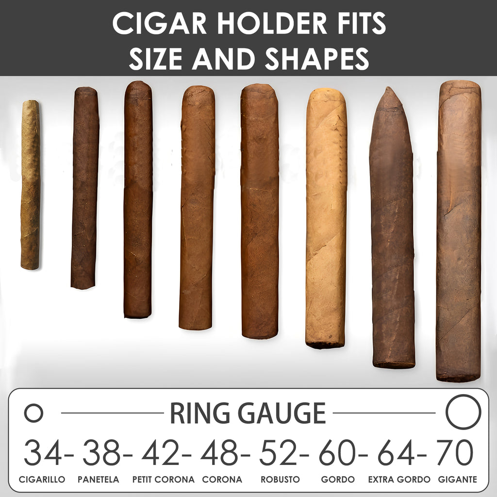 Linkidea Magnetic Cigar Holder Golf Cart Accessories, Cigar Gifts for Men, Cigar Holder Fits Golf Carts, Beach Chairs, Fishing Rods (Grey)