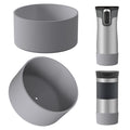 Linkidea 2 Pack Water Bottle Boot Compatible with Contigo West Loop 2.0 16oz/20oz/24oz, Huron 2.0 16oz/20oz, Silicone Anti-Slip Bottle Bottom Bumper Protector (Grey)