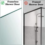 Linkidea 2 Pack Shower Over Door Hook, 7" Stainless Steel Extend Hook for Shower, Bathroom Hanger with Non-Slip Sponge Pad for Frameless Glass Doors (Silver)