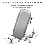 Linkidea Hard Shell Safety Razor Travel Case, Men's Portable Travel Shaver Bag Compatible with Gillette Fusion 5, Mach 3, Shaving Accessories Storage (Silver)