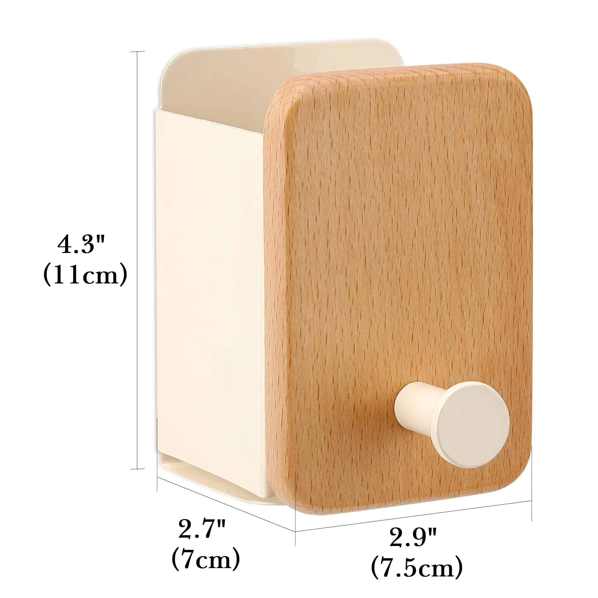 Linkidea No Drilling Electric Shaver Holder, Self-Adhesive Wall Mount Compatible with Philips Norelco Series 2-9, Bathroom Storage Accessories (White)
