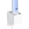 Linkidea Wall Mount Electric Toothbrush Charger Holder with Cable Organizer, Self-Adhesive Powered Brush Stand Compatible with Oral-B iO 3/5, Smart, Pro, Genius Toothbrush(Oval Charger Only)