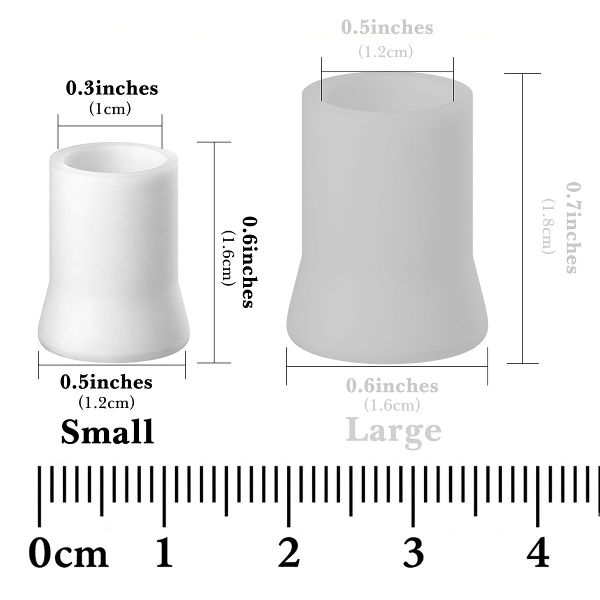 Linkidea 50 Pcs Silicone Pipe Bits, Soft Pipe Mouthpiece Covers & Stem Protectors for Small to Medium Tobacco Pipes, Bite Guards (White/Small)