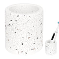 Linkidea Electric Toothbrush Holder, Diatomite Tooth Brush Cup Stand, Countertop Powered Toothbrush Holder Organizer Compatible with Oral-B iO Series, Philips Sonicare ProtectiveClean (White)