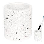 Linkidea Electric Toothbrush Holder, Diatomite Tooth Brush Cup Stand, Countertop Powered Toothbrush Holder Organizer Compatible with Oral-B iO Series, Philips Sonicare ProtectiveClean (White)