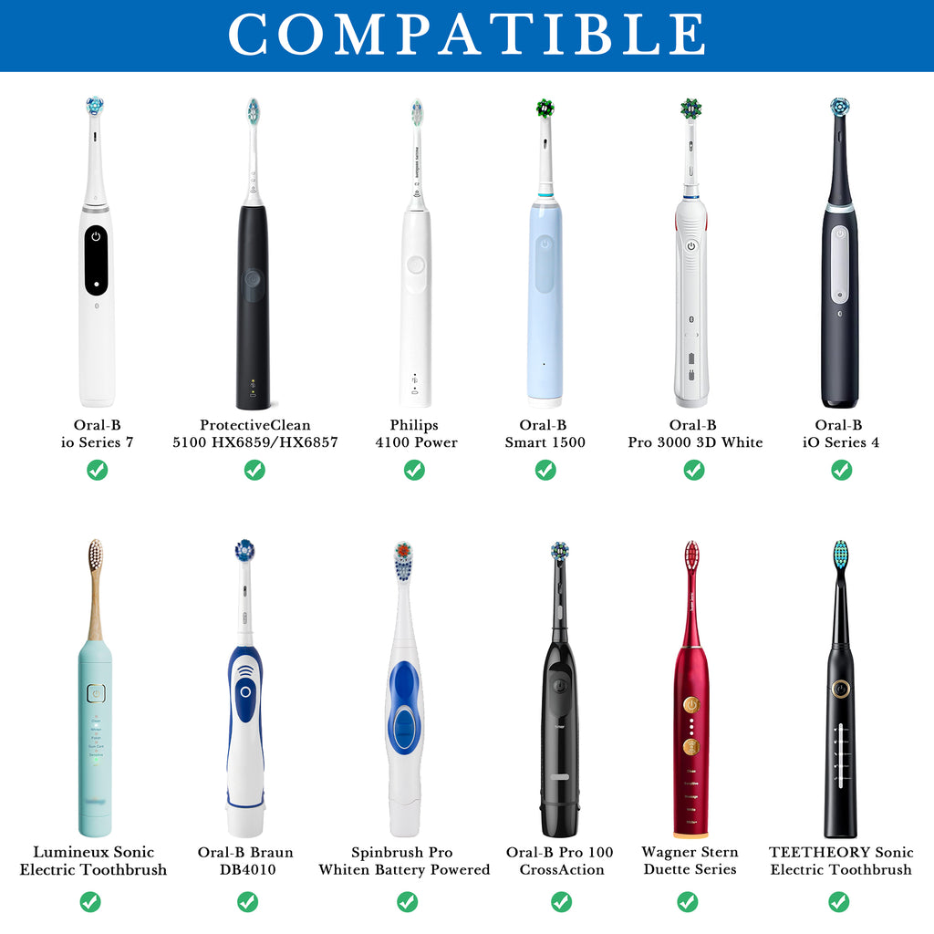 Linkidea Electric Toothbrush Holder with Diatomite Tray, Acrylic Countertop Electronic Brush Organizer Compatible with Oral-B iO, Philips Sonicare ProtectiveClean (White)