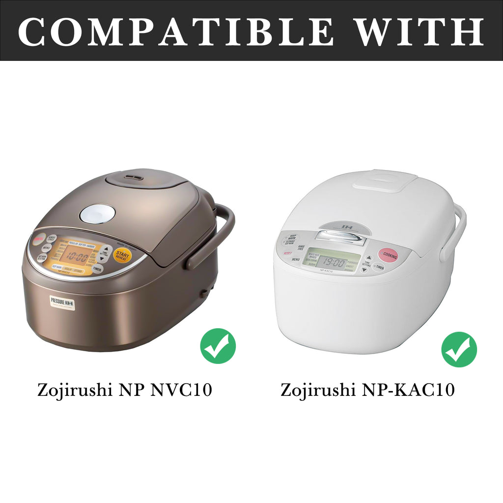 Linkidea Rice Cooker Stainless Steel Inner Pot Compatible with Zojirushi NP-NVC10, NP-KAC10, NW-QAC10 5.5-Cup, Dishwasher Safe, No Coating Replacement Bowl