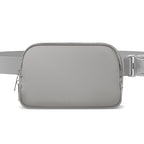 Extra Long Strap Fanny Pack, 60 Inch Max Adjustable Plus Size Crossbody Bag, Extended Length Waist Bag, Everywhere Belt Bag 1L, Grey