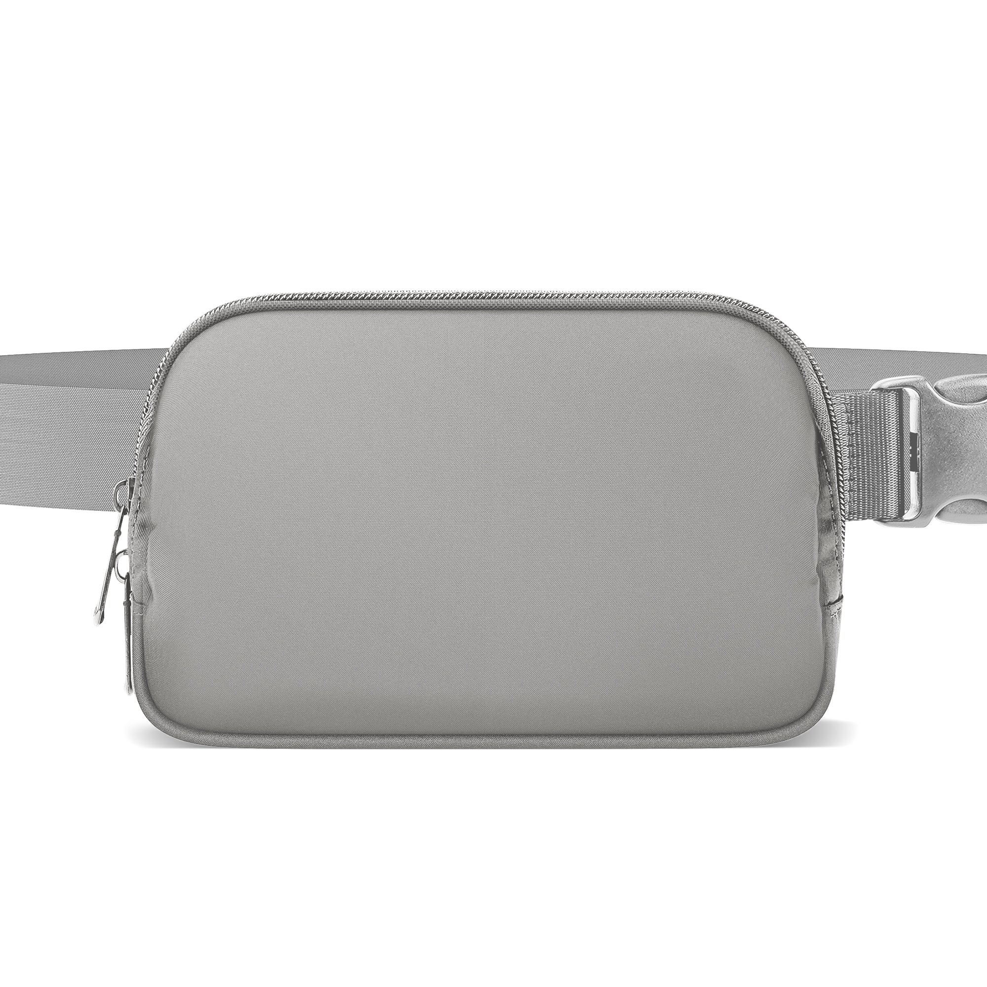 Extra Long Strap Fanny Pack, 60 Inch Max Adjustable Plus Size Crossbody Bag, Extended Length Waist Bag, Everywhere Belt Bag 1L, Grey