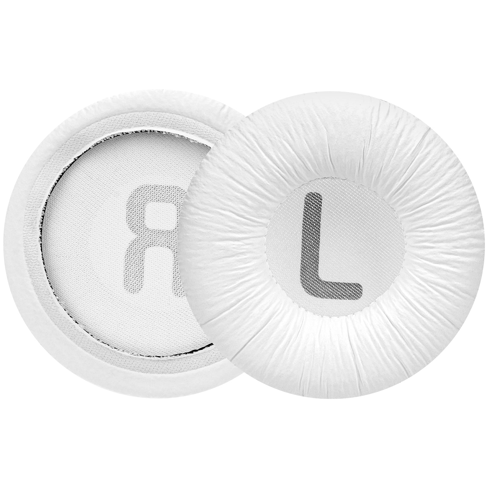 Linkidea Replacement Ear Pads for JBL JR300/ 300BT, T 450BT/ 500BT, Tune 500, Tune 500BT, Tune 510BT, Tune 520BT Headphones Ear Cushions, Headset Earpads (Leatherette / White)