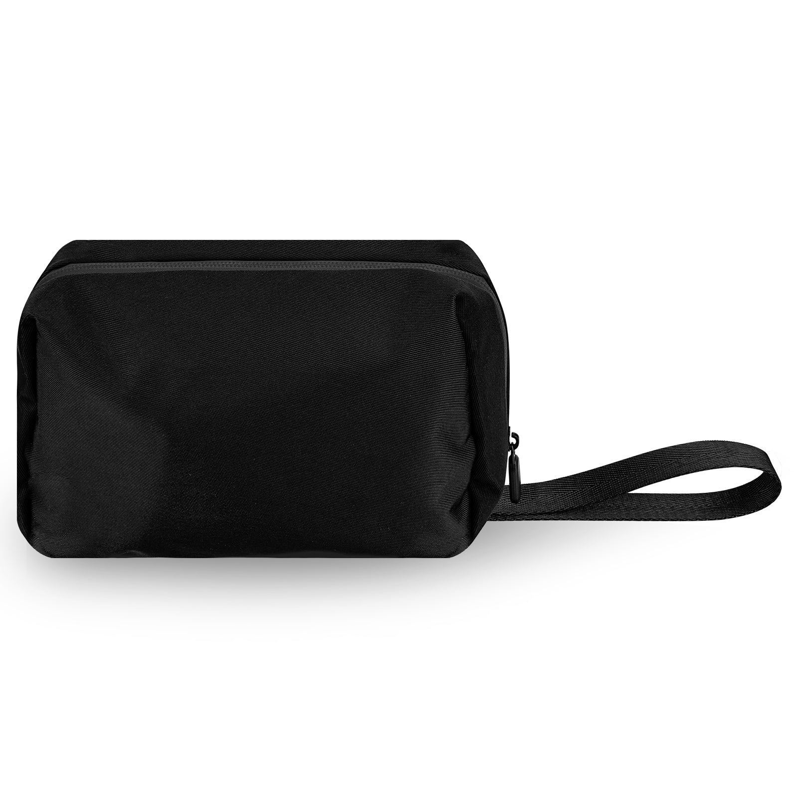 Linkidea Men's Travel Toiletry Bag, Portable Shaver & Beard Groomer Organizer, Waterproof Cosmetic Storage Pouch for Trimmer Accessories (Black)