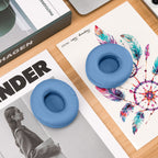 Linkidea Replacement Ear Pads for Beats Solo 4 Wireless On-Ear Headphones, Ear Cushions (Protein Leather / Blue)