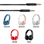 Linkidea Audio Cable for Beats Studio Pro/3/2, Solo 4/3/2/HD, Mixr, Pro Headphones, 3.5mm Replacement Aux Cord (5 ft/1.5 m)