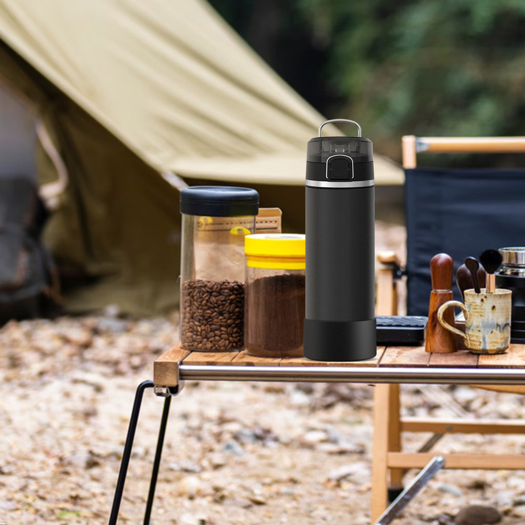 Linkidea 2 Pack Water Bottle Boot Compatible with THERMOS ICON SERIES 24oz, Silicone Waterbottle Bottom Bumper Protector (Black)