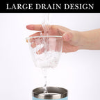 Linkidea Glass Tea Infuser for Loose Leaf Tea, Compatible with IRON °FLASK Classic Tumbler 2.0 20/24oz, YETI Tumbler 20oz Attachment, Cup Tea Strainer, Diffuser, Filter (Dishwasher Safe)