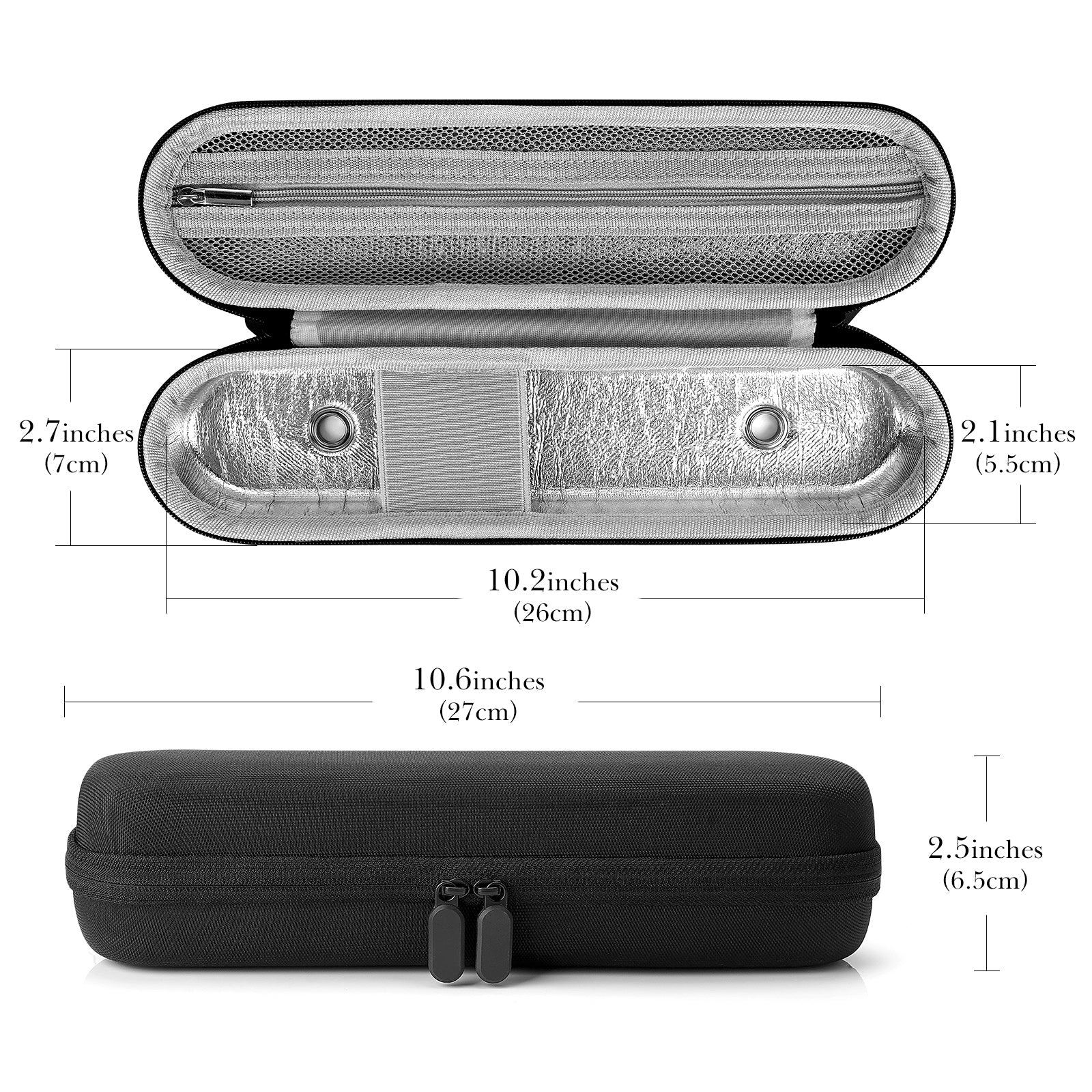Linkidea Electric Toothbrush and Toothpaste Travel Case with Ventilation and Pocket for Charger, Compatible with Oral-B iO Series, Philip Sonicare, Hard Shell Electronic Tooth Brush Storage Bag