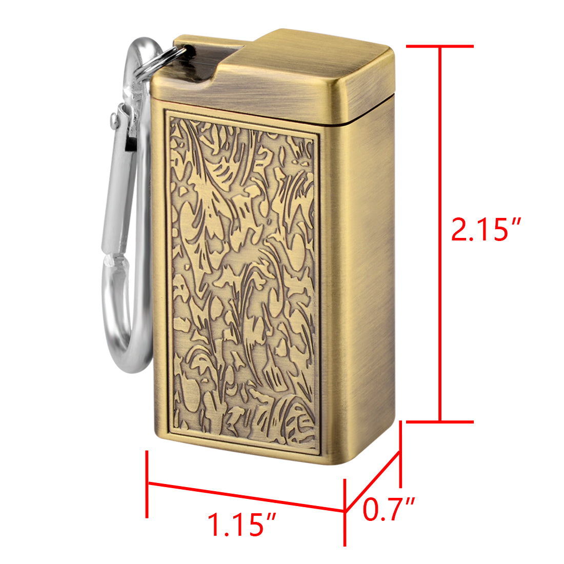 Linkidea 2 Pack Metal Ashtray with Lid, Small Outdoor Portable Cigarettes Cigars Ashtray for Travelling, Camping, Picnic, Indoor Auto, Home, Sand, Car, Patio (Gold)