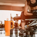 Linkidea 2 Pack Water Bottle Boot Compatible with Stanley Quencher H2.0 20oz/30oz/40oz, IceFlow Flip 20oz/30oz, Silicone Water Bottle Bottom Sleeve Cover Bumper Protector (Orange)