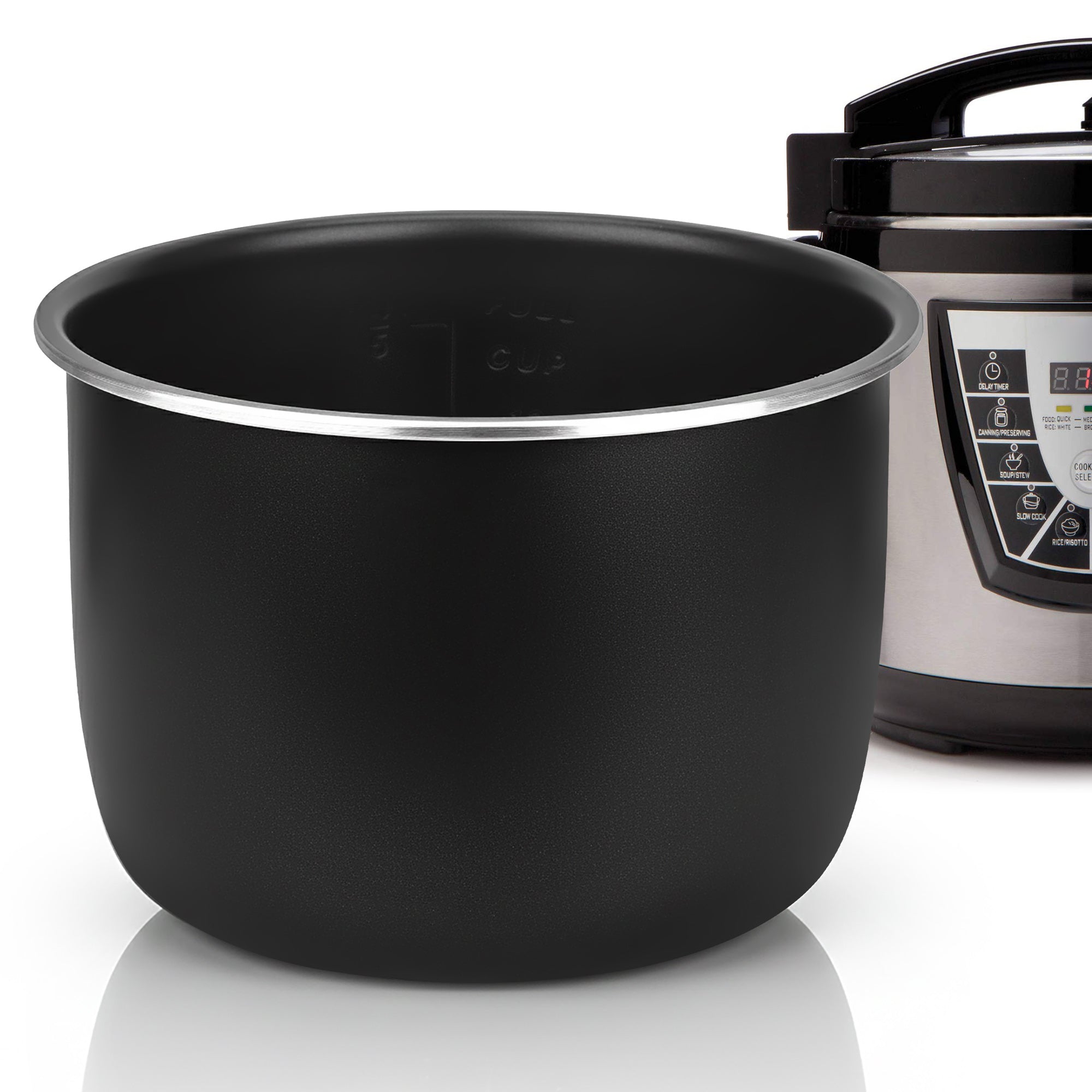 Linkidea Rice Cooker Aluminum Alloy Inner Pot Compatible with Instant Pot Model PPC770, PPC771 Dishwasher Safe, Replacement Bowl