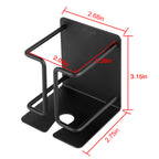 Linkidea Wall Mount Electric Razor Holder, Stainless Steel Shaver Stand for Bathroom Shower, Adhesive Razor Hanger Compatible with Philips Norelco Shaver 2400, Series 7, 9 (Black)