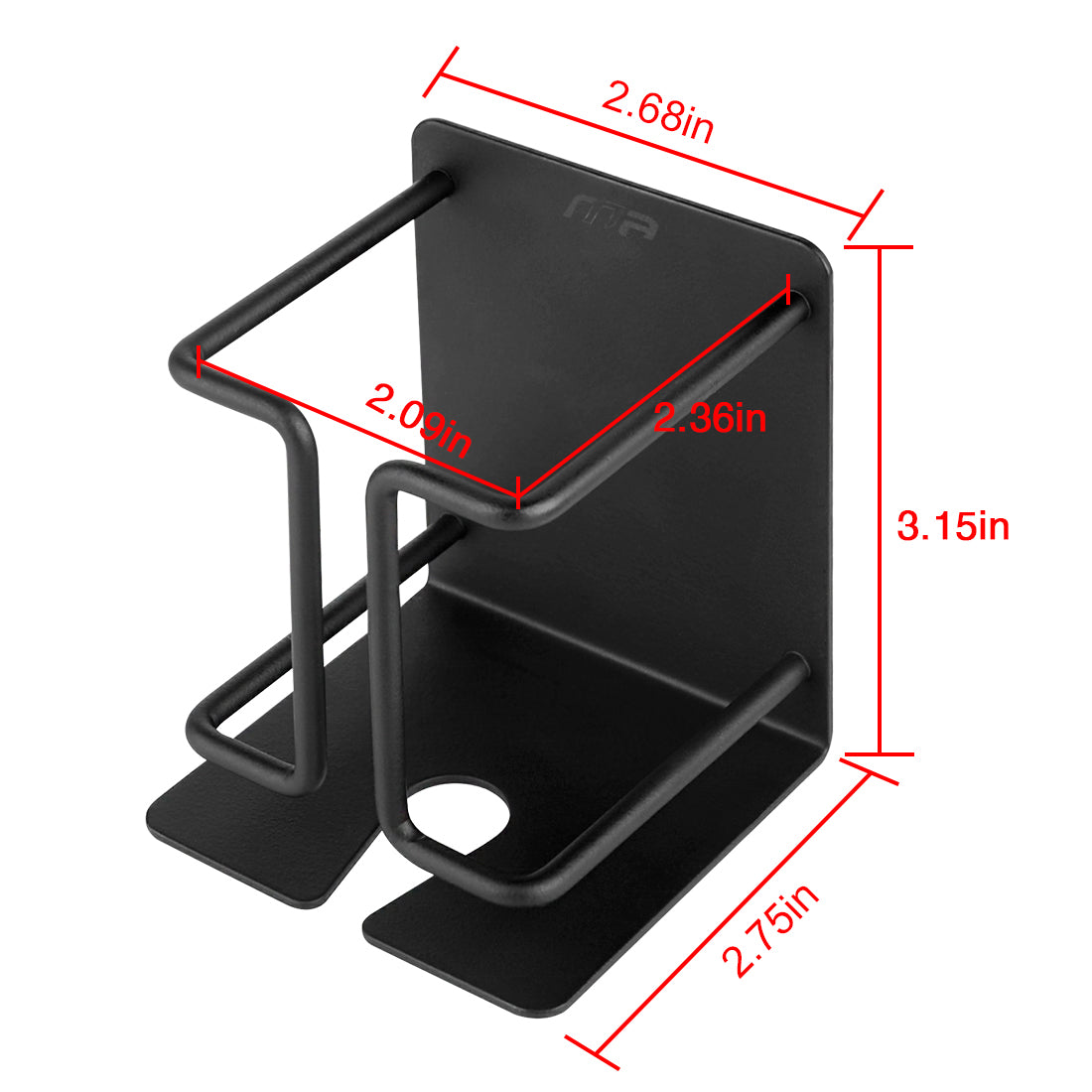 Linkidea Wall Mount Electric Razor Holder, Stainless Steel Shaver Stand for Bathroom Shower, Adhesive Razor Hanger Compatible with Philips Norelco Shaver 2400, Series 7, 9 (Black)