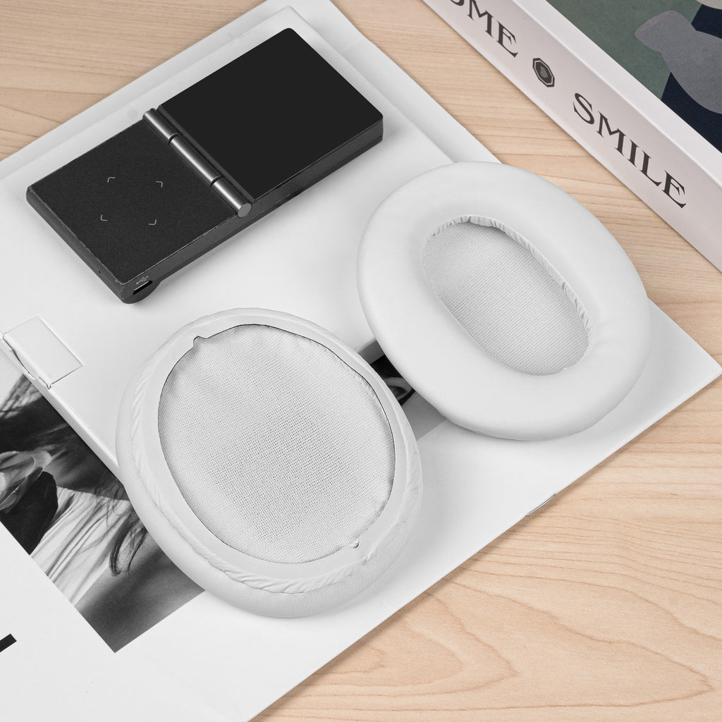 Linkidea Replacement Ear Pads for Sony WH-CH700N, WH-CH710N, WH-CH720N Headphones Ear Cushions, Headset Earpads (White)