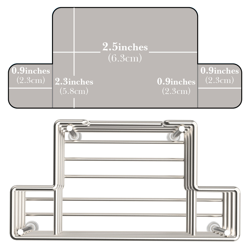 Linkidea Desktop Stainless Steel Razor Holder for Shower, Shaving Can Gel Storage Stand with Non-Slip Base, Compatible with Gillette Fusion ProGlide, NFL Series, Harry's 5 Blade (Silver)