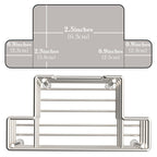 Linkidea Desktop Stainless Steel Razor Holder for Shower, Shaving Can Gel Storage Stand with Non-Slip Base, Compatible with Gillette Fusion ProGlide, NFL Series, Harry's 5 Blade (Silver)