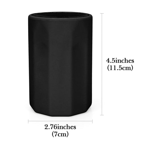 Car Cup Holder Sunglasses Stand with Plush Lined, Black Soft Silicone Eyewear Organizer, Vehicle Sun Shades Easy Access Storage, Scratch Protection