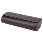 Extra Large Hard Shell Sunglasses Case with Soft Lid, Vegan Leather Sun Glasses Storage Bag Pouch Organizer Compatible with Gucci GG1422S GG1440S Persol PO3328S (XL, Coffee)